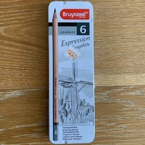 6 graphite pencils. Nib. Never opened. By Bruynzeel Holland. Back to school